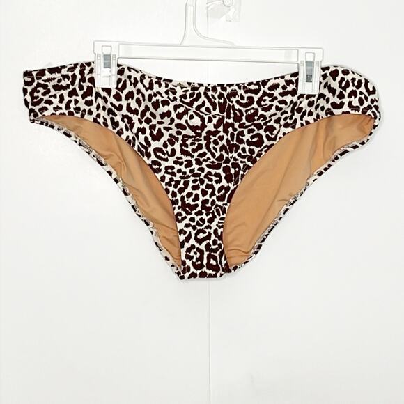 NWT J.Crew Full Coverage Bikini Bottom In Leopard Print - Picture 3 of 11
